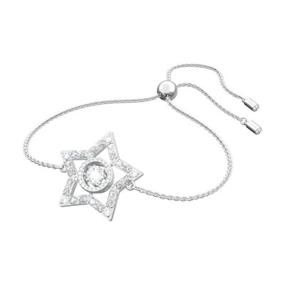Lot 10 - Swarovski Iconic silver plated star bracelet.
