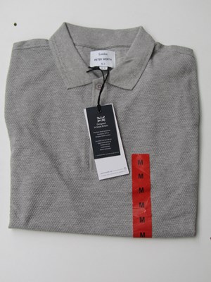 Lot 15 - Peter Werth London Grey Marl polo shirt, size M