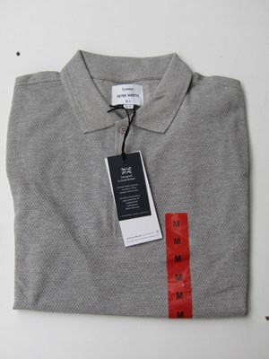 Lot 16 - Peter Werth London Grey Marl polo shirt, size M