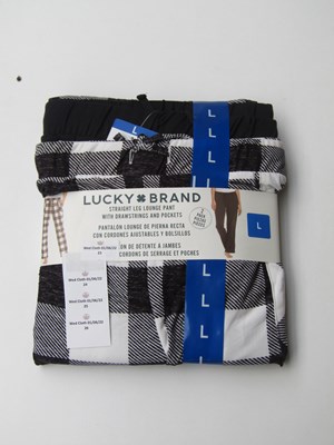 Lot 24 - Lucky Brand straight leg lounge pants, size L