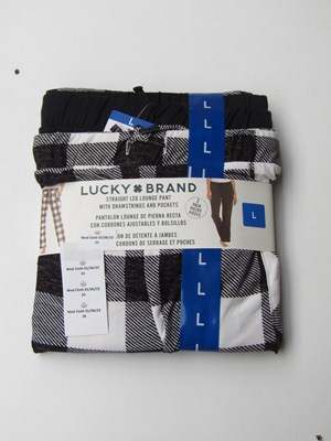 Lot 25 - Lucky Brand straight leg lounge pants, size L