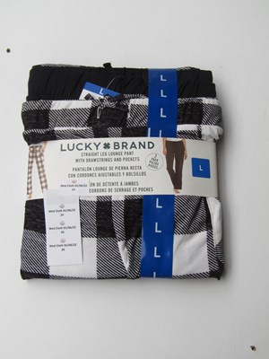 Lot 26 - Lucky Brand straight leg lounge pants, size L