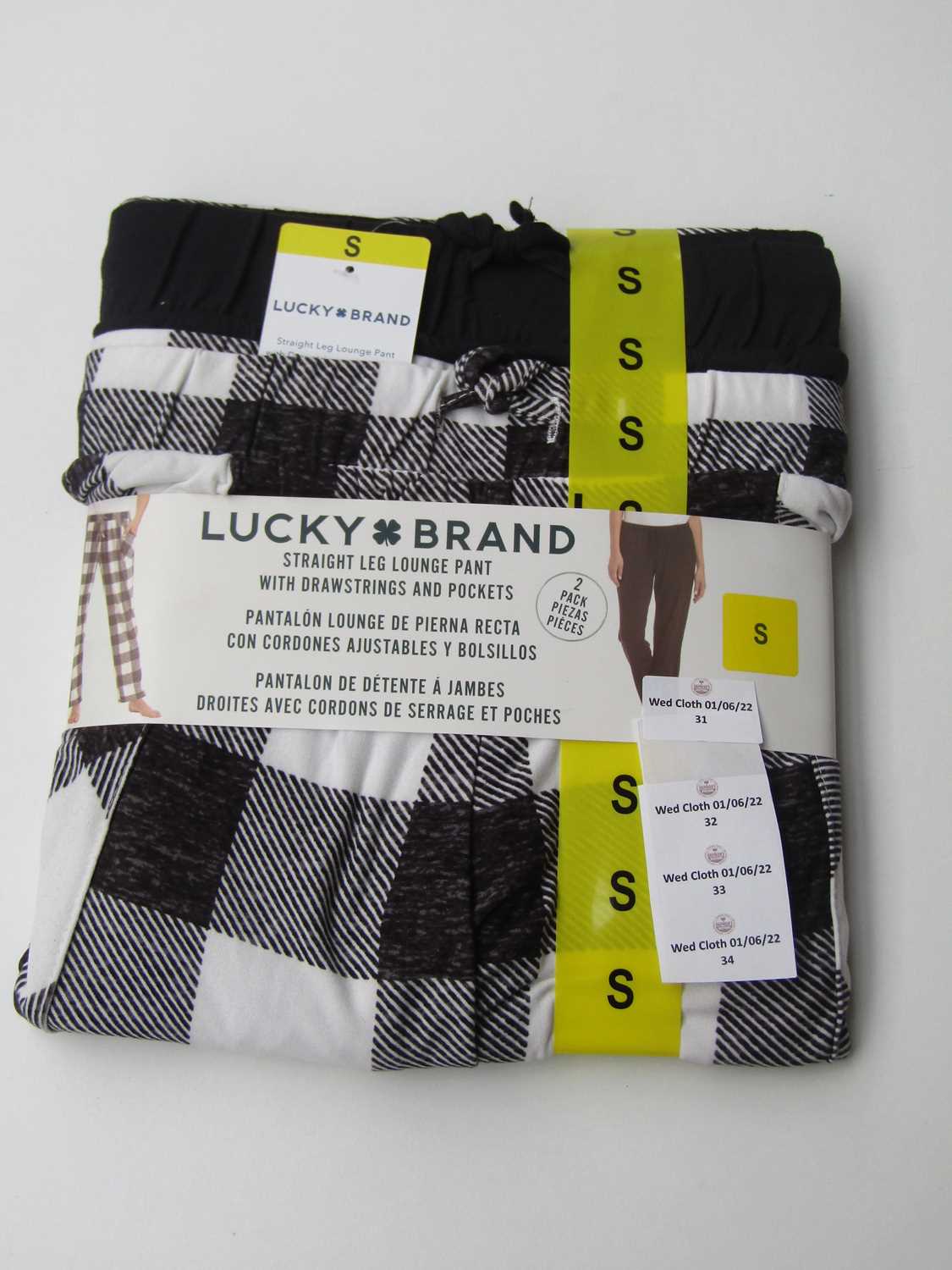 Lot 33 - Lucky Brand straight leg lounge pants, size S
