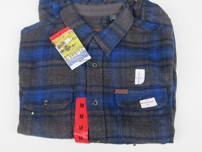 Lot 49 - Orvis checkered heavyweight flannel shirt, size M