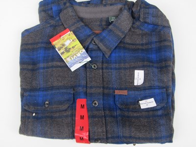 Lot 50 - Orvis checkered heavyweight flannel shirt, size M