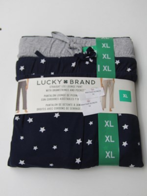 Lot 52 - Lucky Brand straight leg lounge pants, size XL