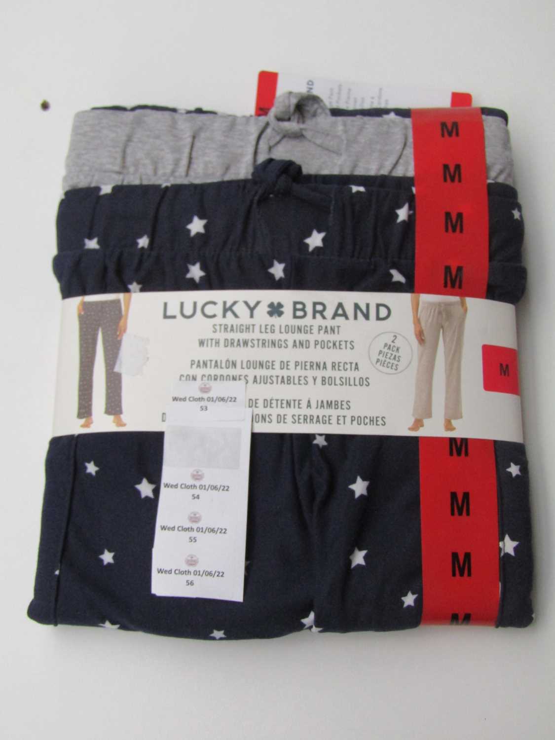 Lot 53 - Lucky Brand straight leg lounge pants, size M