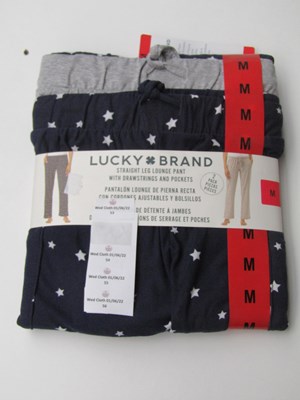Lot 55 - Lucky Brand straight leg lounge pants, size M