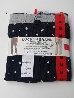 Lot 56 - Lucky Brand straight leg lounge pants, size M