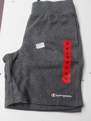 Lot 84 - Champion fleece granite heather shorts, size M