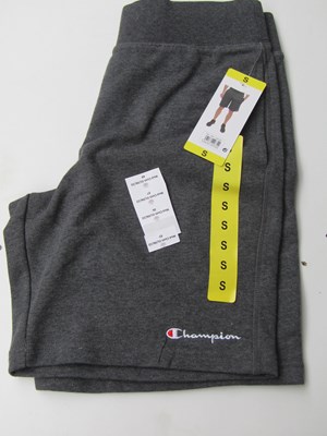 Lot 88 - Champion fleece granite heather shorts, size S